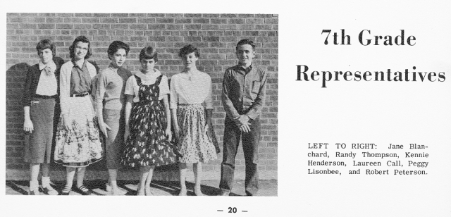 7th grade reps Mesa Jr 1958
